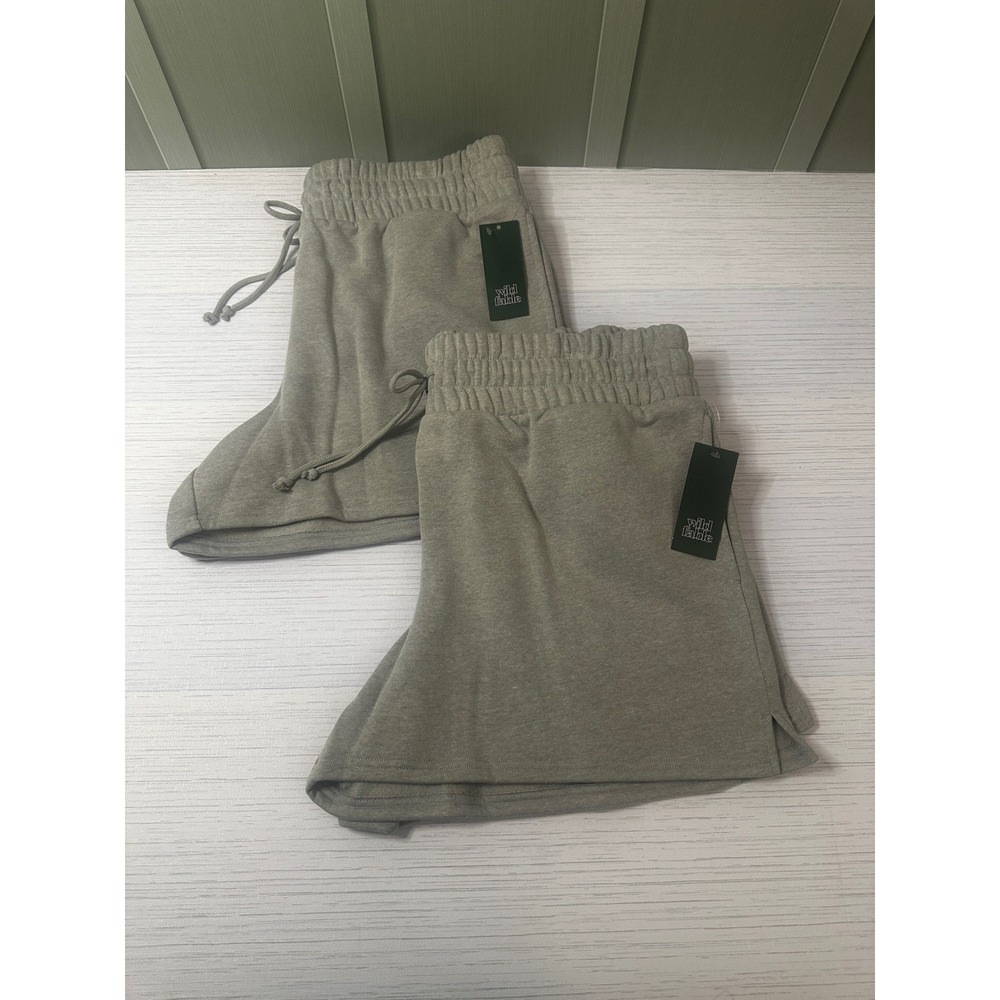 Wild Fable Women Light Grey High-Rise Sweat Shorts XL NWT Lounge Athleisure